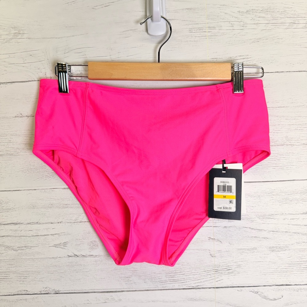 DKNY Bright Pink Bikini Bottom high rise